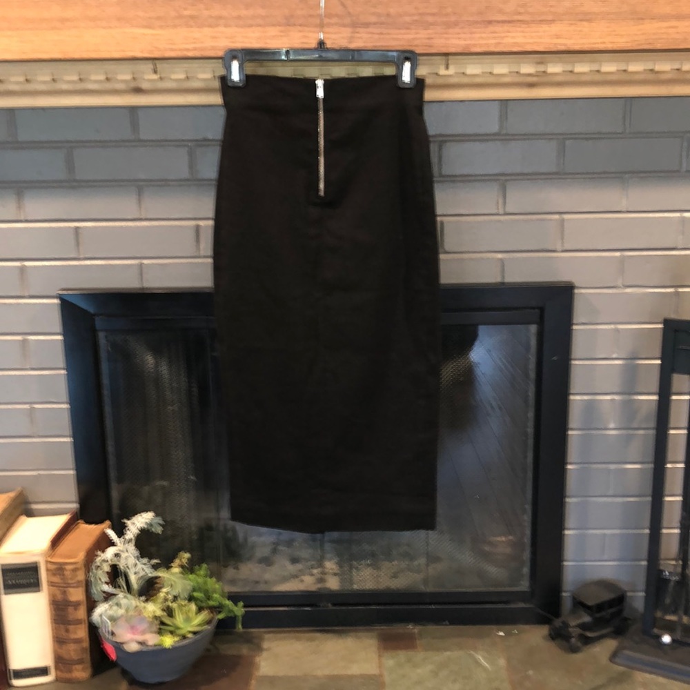 ISABEL MARANT size 38 black pencil skirt
